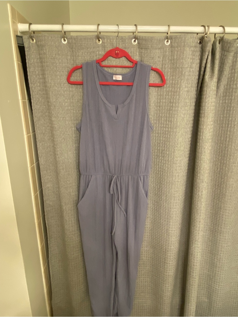 Pink Lily Lavender Knit Top with Pink Logo Tag